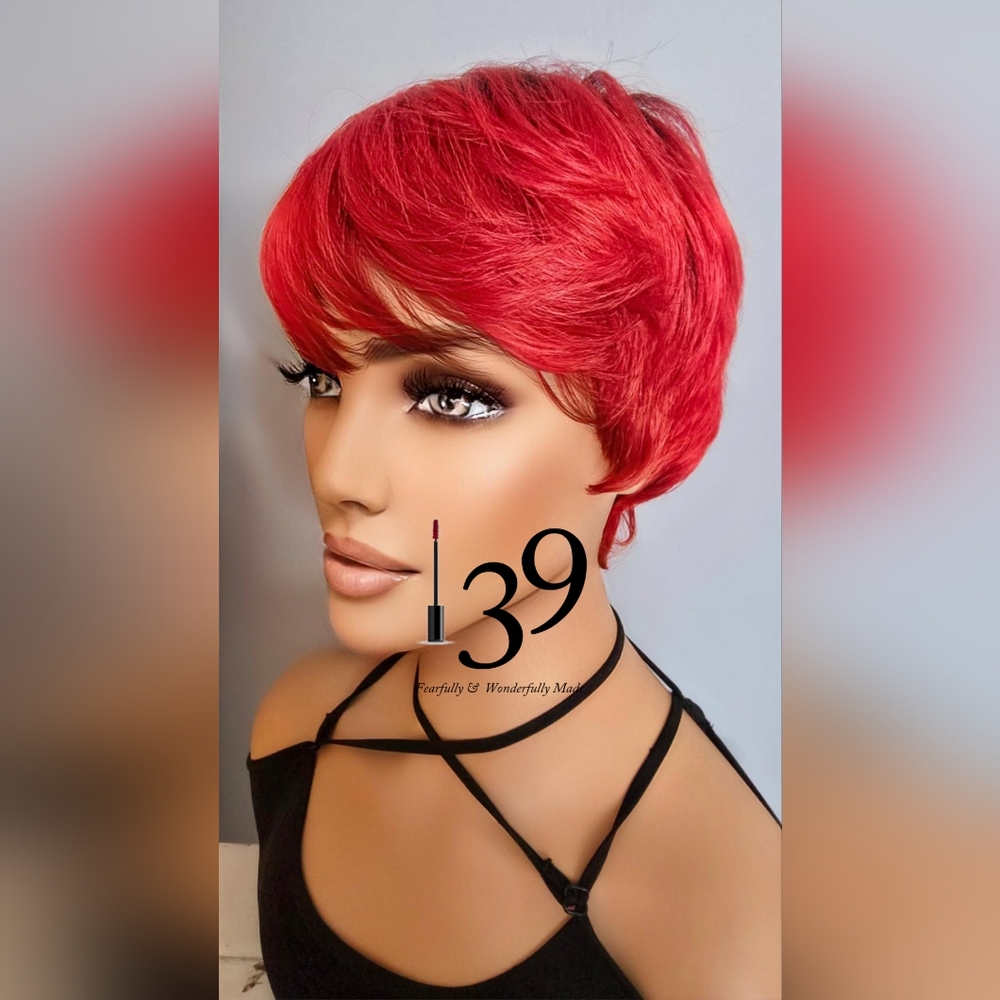 100% Human Hair pixie wig - Picture 3 of 5